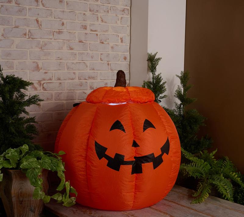 Pumpkin Pop-Up Ghost Inflatable