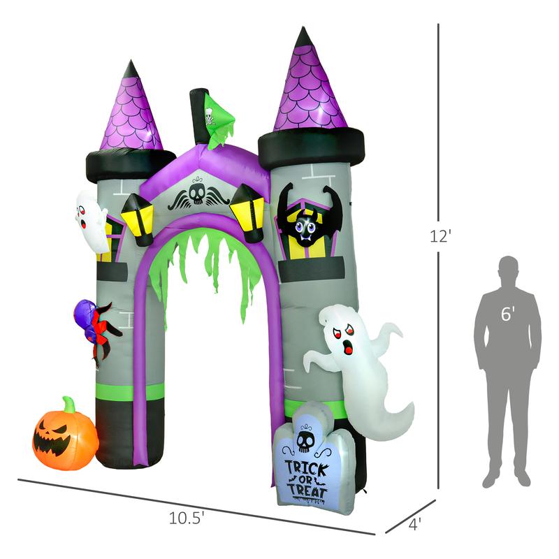 12ft Haunted Castle Archway Inflatable